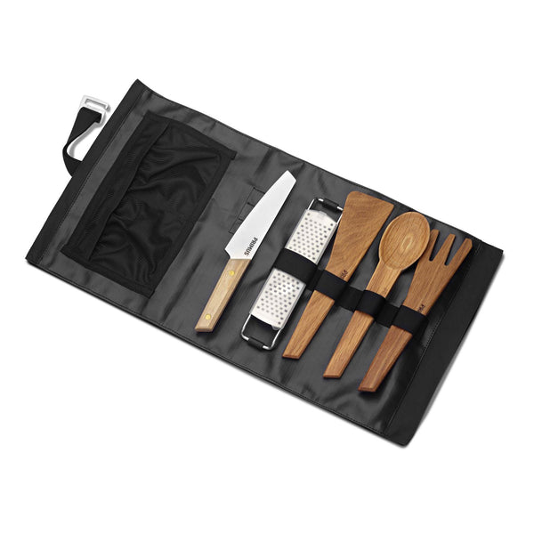Kit d'ustensiles de camping en plein air Primus CampFire Prep, couteau de randonnée, cuillère, fourchette