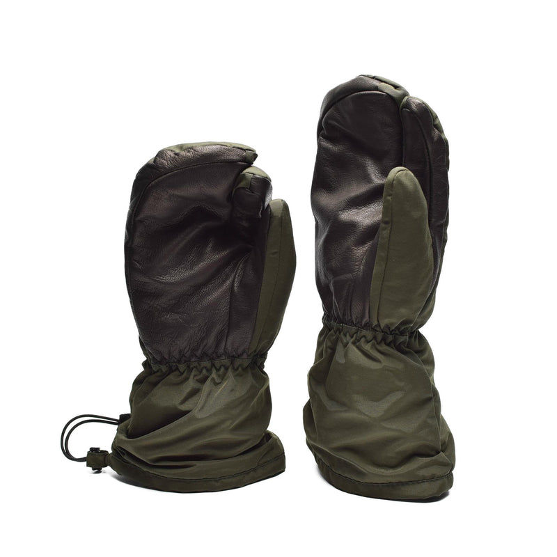 Véritables mitaines de l'armée danoise pour les doigts de gâchette, gants Syna-Tex OD NEUF