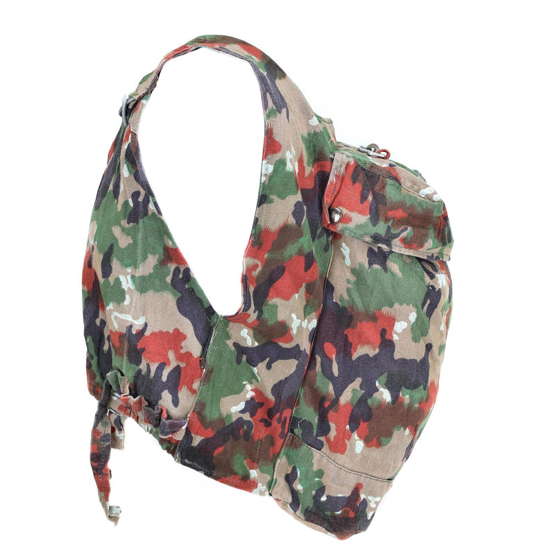 Sac à dos de combat authentique de l'armée suisse TAZ 83 Camo Vest Sac à dos militaire Suisse