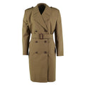 Trench-coat formel original de l'armée néerlandaise, manteau d'officier de surplus militaire marron NOUVEAU
