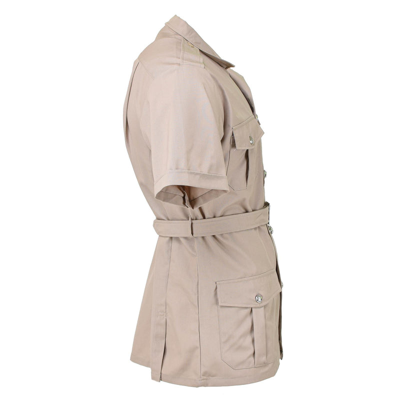 Chemises kaki originales de la légion étrangère militaire française à manches courtes NEUF