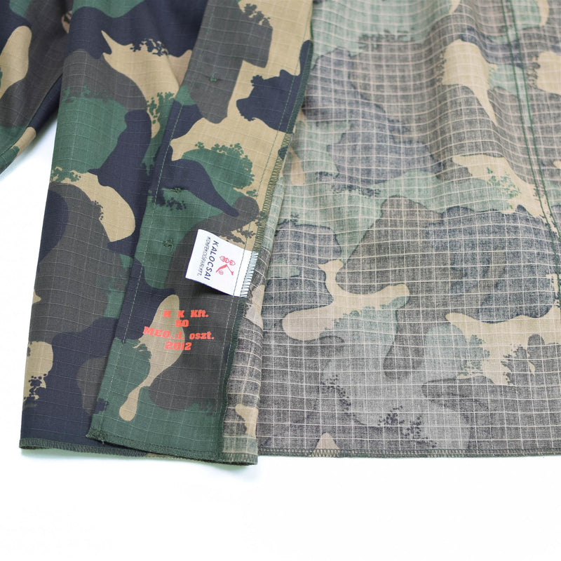 Véritable chemise de l'armée hongroise m90 camouflage 4 couleurs à manches longues militaire NEUF