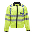 Veste haute visibilité originale des volontaires de la communauté écossaise, vêtements de travail jaunes réfléchissants
