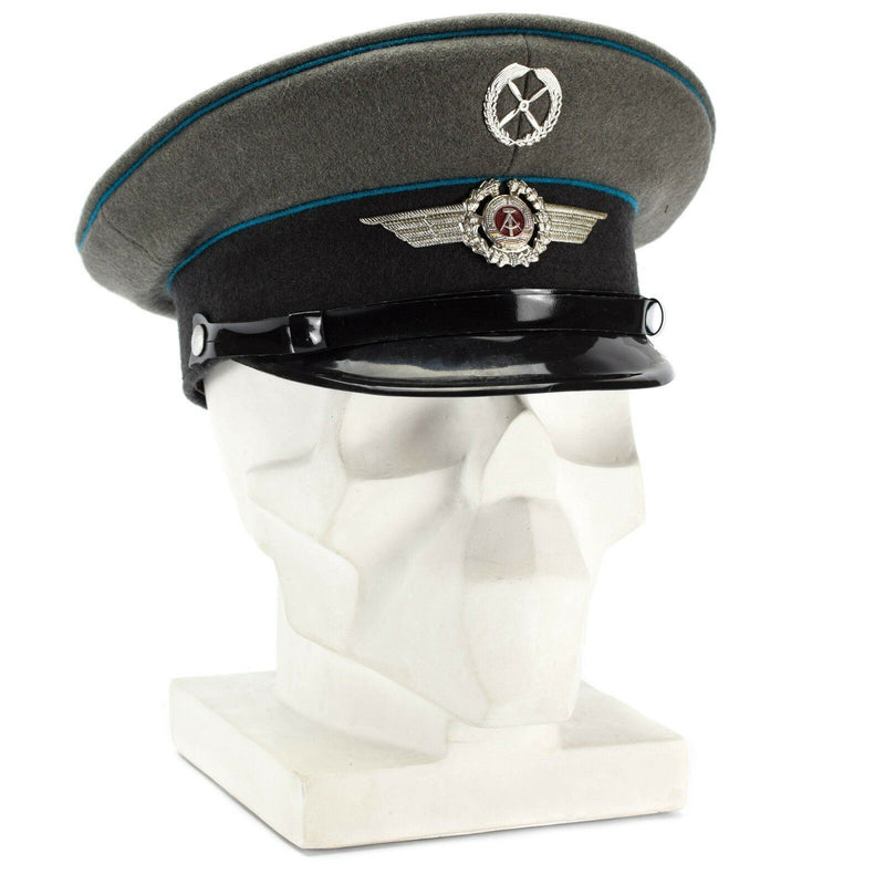 Casquette à visière originale de l'armée NVA d'Allemagne de l'Est, chapeau à visière militaire des forces aériennes NEUF