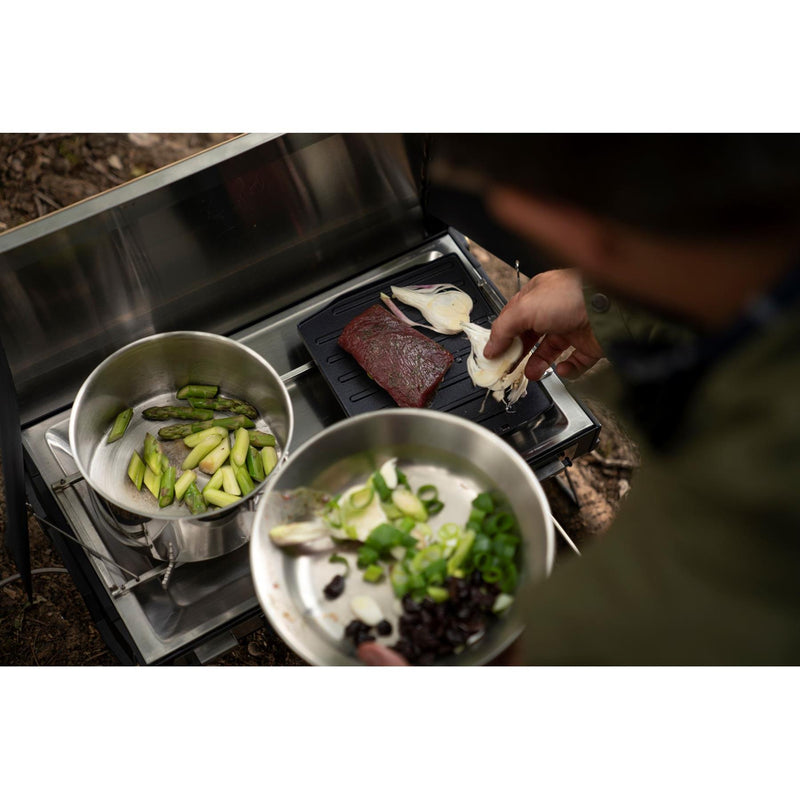 Plaque de cuisson Primus CampFire pour camping, randonnée, poêle à griller, revêtement en céramique