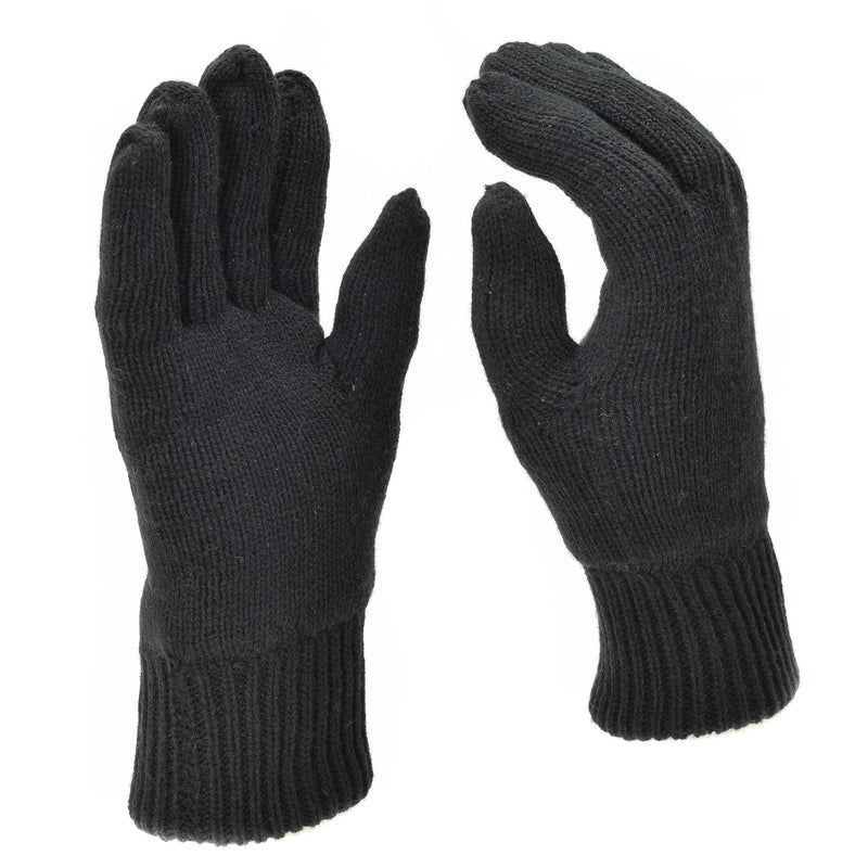 Gants Mil-Tec pour hommes, doublure chaude tricotée THINSULATE™, équipement tactique d'hiver noir