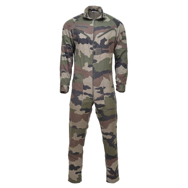 Combinaison de mécanicien originale de l'armée française coupe ample élastique camouflage CCE