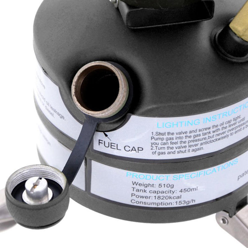 Brûleur à combustible liquide de style militaire américain MIL-TEC M-95 pour réchaud à essence de camping en plein air