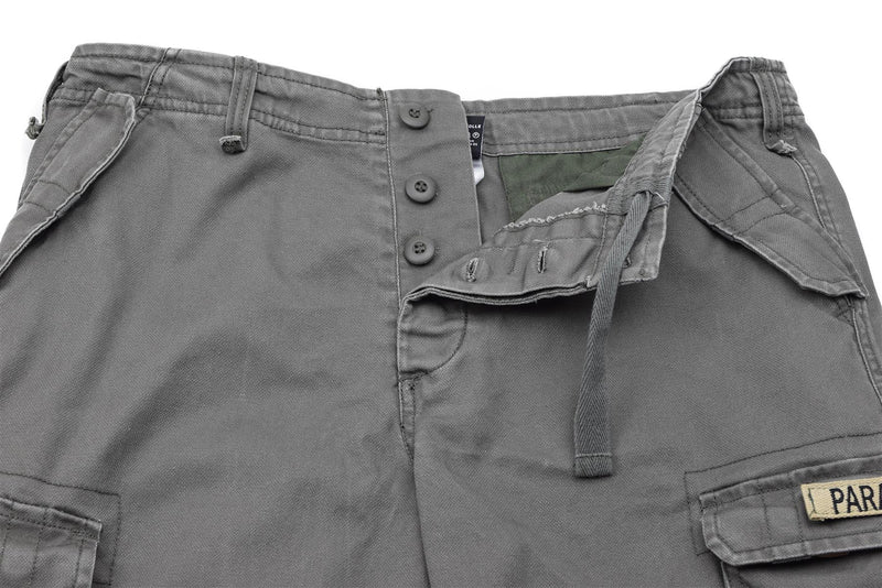Short cargo de parachutiste en moleskine prélavé de style militaire de marque Mil-Tec