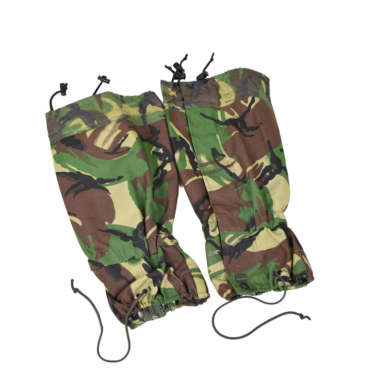 Guêtres de camouflage originales de l'armée britannique DPM imperméables taille STANDART
