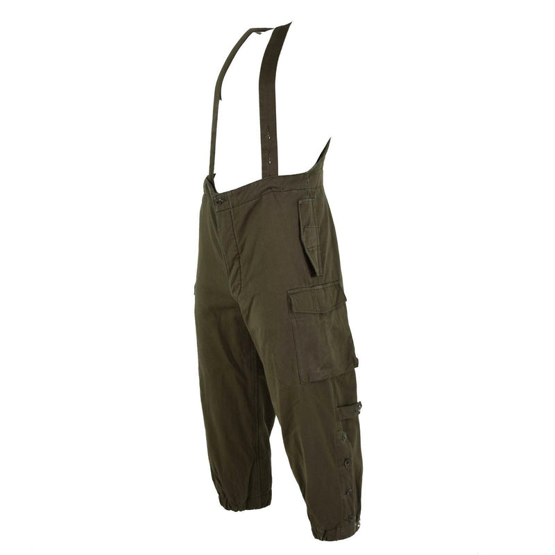 Pantalon de combat original de l'armée autrichienne, salopette militaire olive OD avec bretelles, NEUF