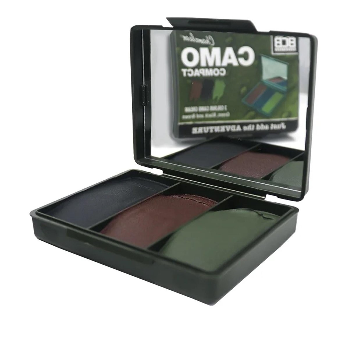 Maquillage crème camouflage visage BCB Army 3 couleurs format compact facile à nettoyer