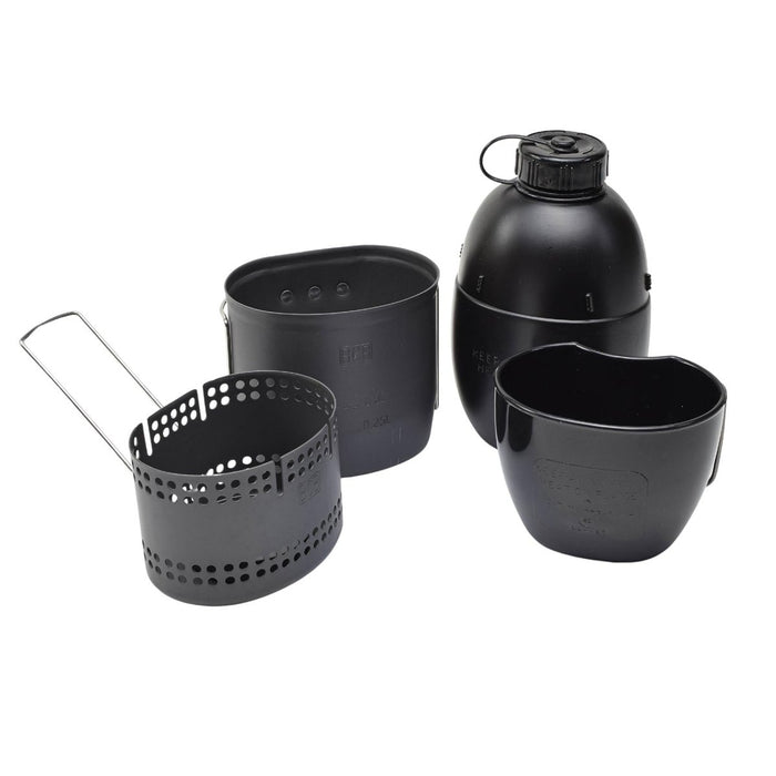 BCB MK2 Crusader 4pcs ensemble de cuisine cantine en aluminium tasse tasse cuiseur compact randonnée - GoMilitar