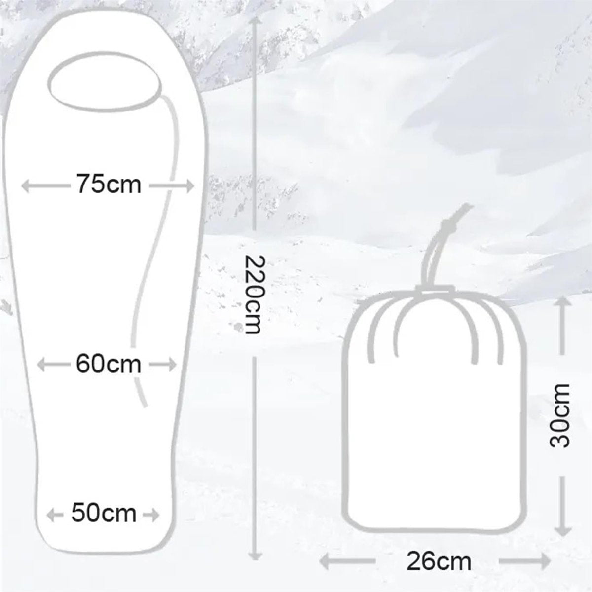 BCB Oren 35 sac de couchage hiver adulte temps froid camping extérieur -14°C Orange