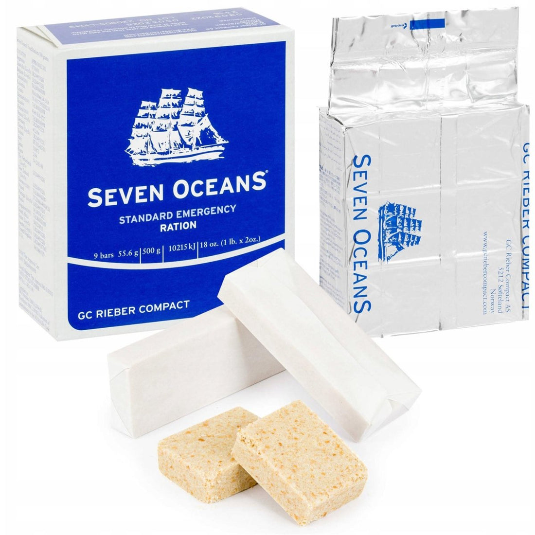 BCB sept océans biscuit ration alimentaire d'urgence repas survie randonnée Prepper 2 pièces