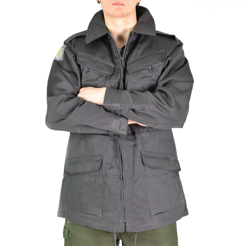 Veste de combat authentique de l'armée danoise M71, surplus militaire gris du Danemark, NEUF