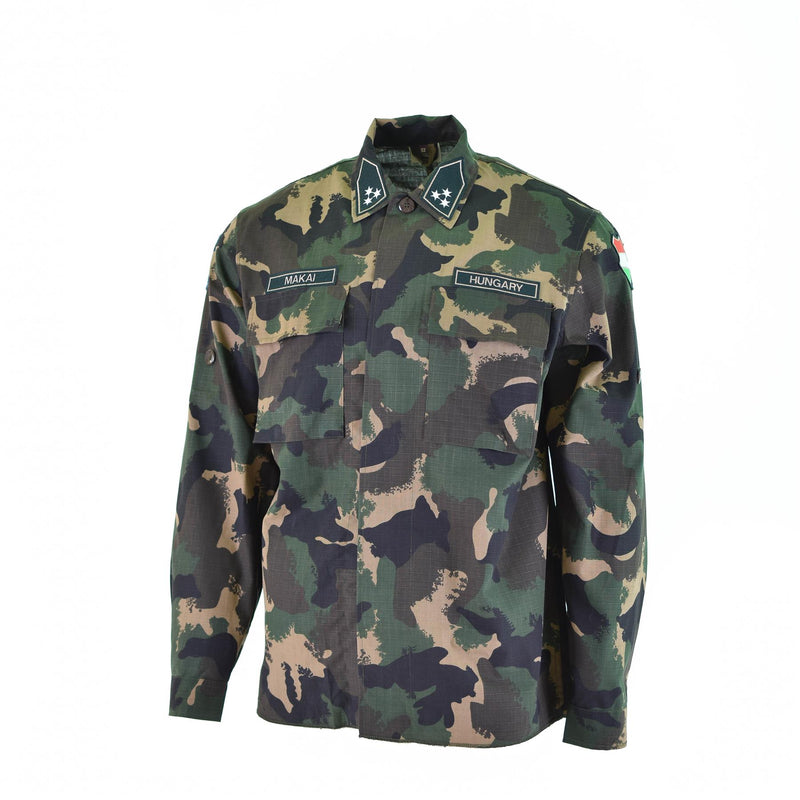 Véritable chemise de l'armée hongroise m90 camouflage 4 couleurs à manches longues militaire NEUF