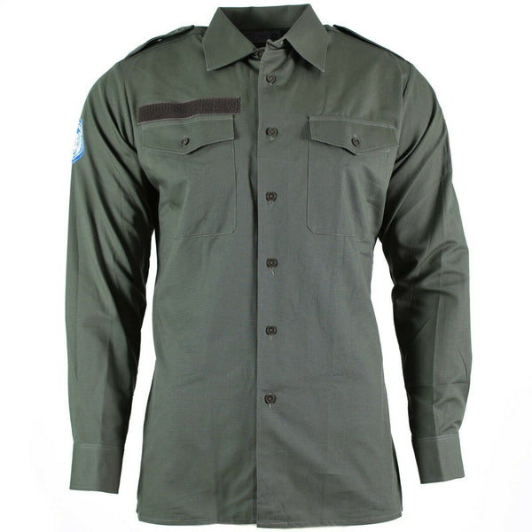 Véritable chemise de l'armée autrichienne OD olive Militaire combat manches longues tropique BDU NEUF