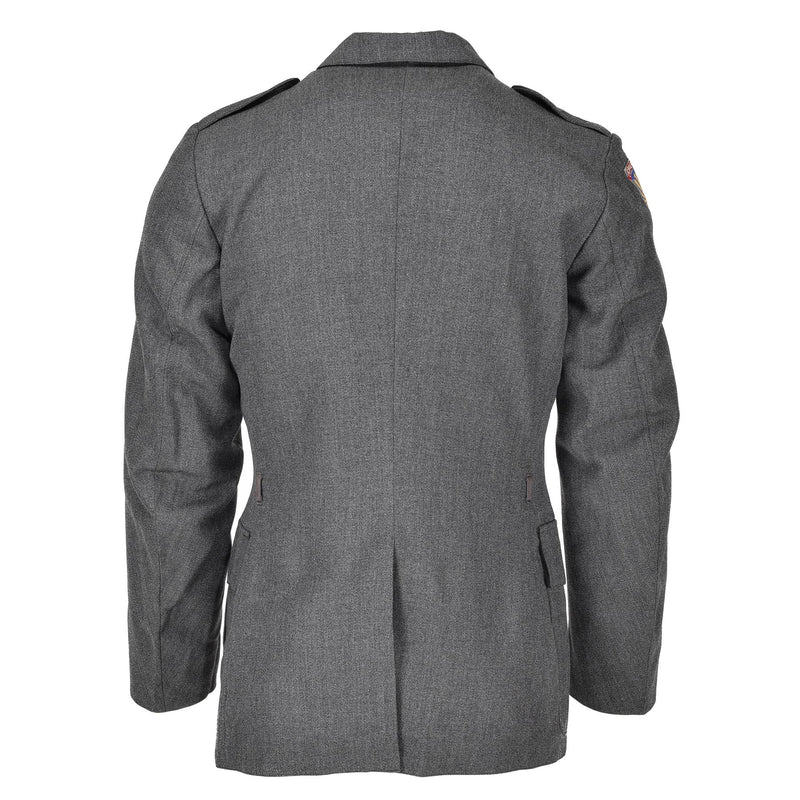 Veste d'uniforme danoise authentique, uniforme militaire gris de l'armée, tenue d'officier