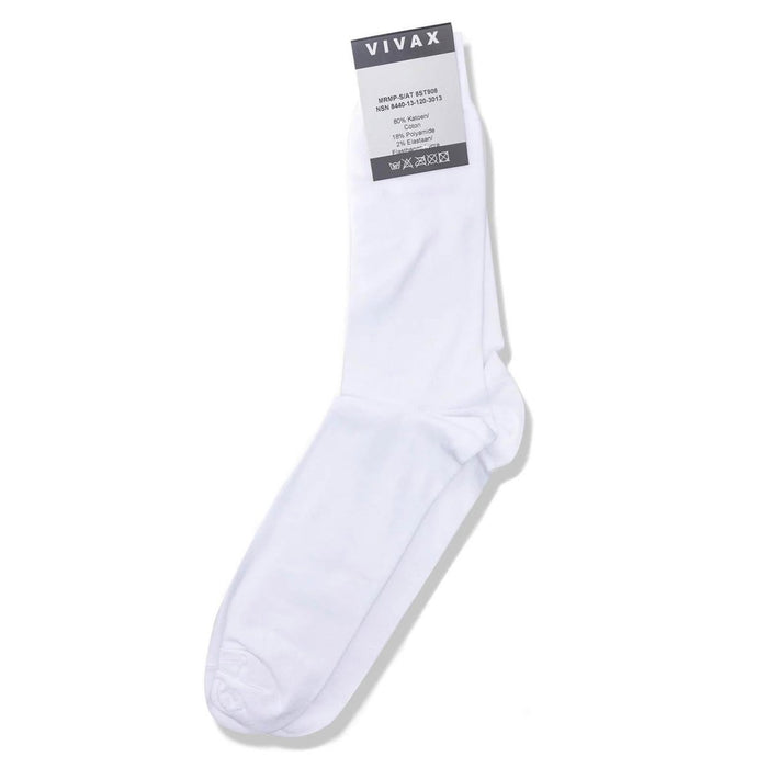 Chaussettes de sport VIVAX de qualité militaire belge, chaussures de camping de randonnée blanches unies - GoMilitar