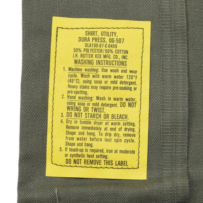 Chemise tactique à manches longues originale de l'armée américaine, tenue militaire de fatigue olive, NEUF
