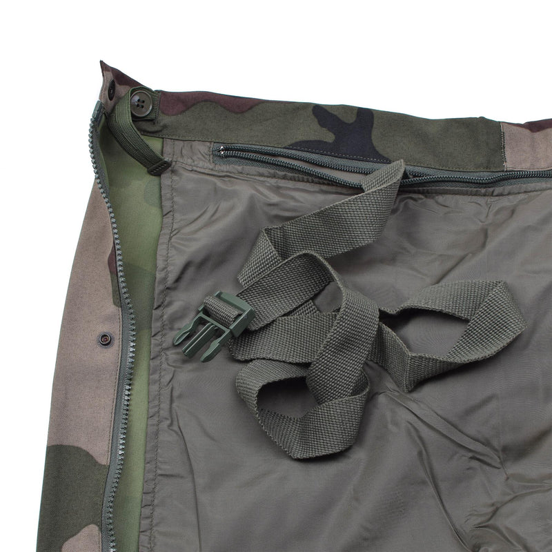 Pantalon de pluie authentique de l'armée française, combinaison imperméable trilaminée avec bretelles NEUF