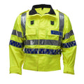 Veste d'uniforme réfléchissante haute visibilité originale de la police écossaise jaune