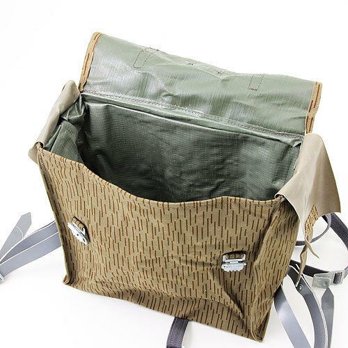 Sac à dos militaire authentique de l'armée est-allemande DDR NVA sac à dos camouflage goutte de pluie