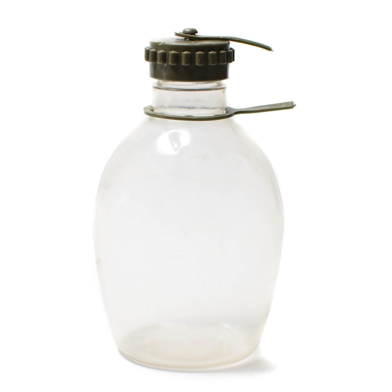 Bouteille d'eau en plastique authentique de l'armée autrichienne pour cantine des troupes de campagne, pochette OD