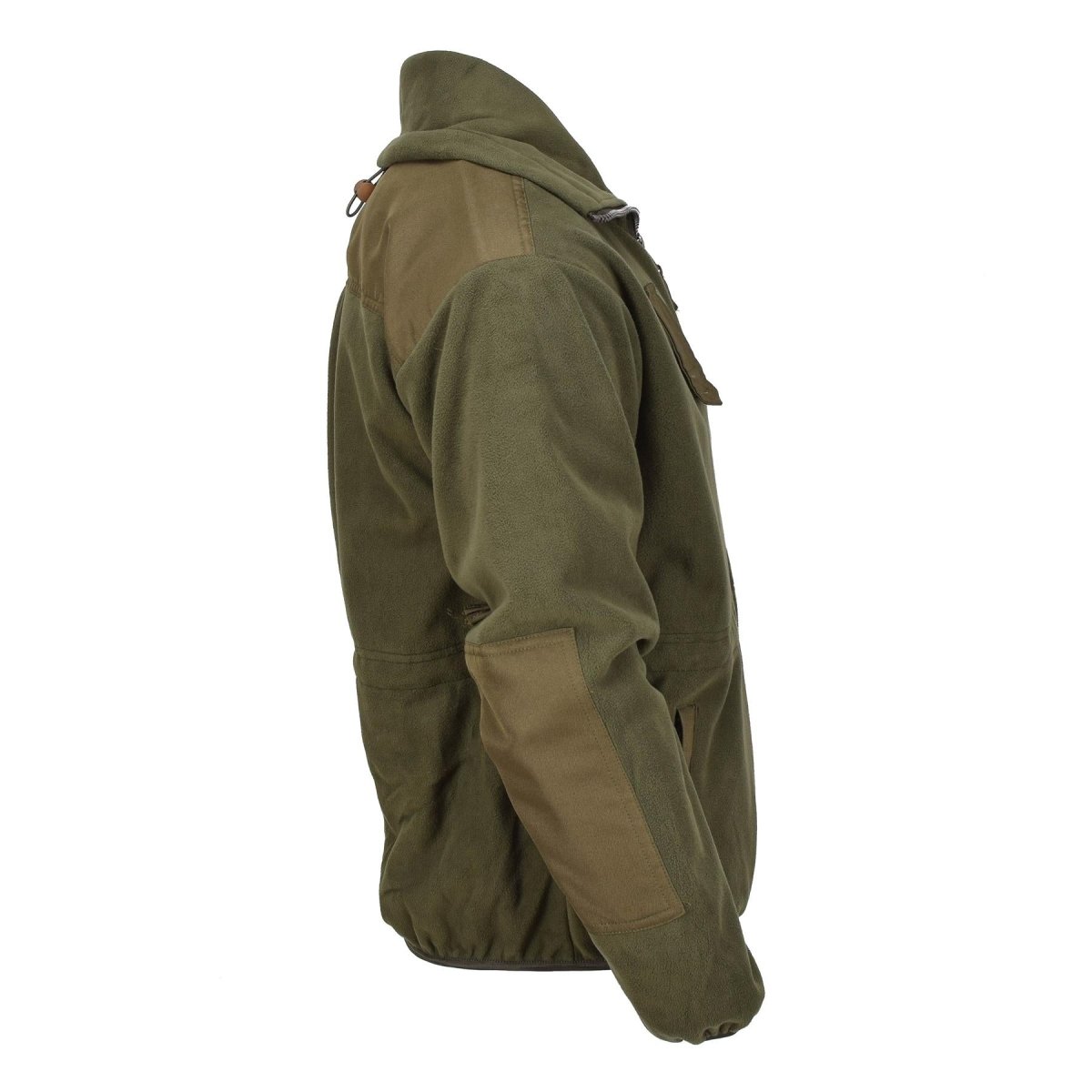 Veste polaire de style militaire autrichienne de marque Blochl, col montant, fermeture éclair intégrale, respirante