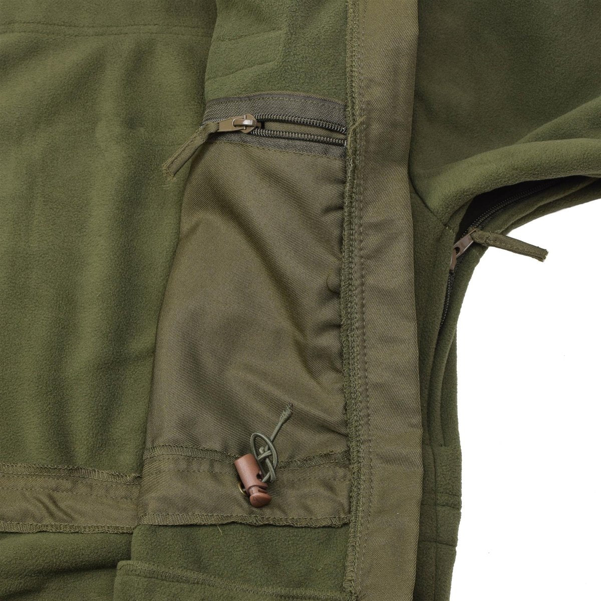Veste polaire de style militaire autrichienne de marque Blochl, col montant, fermeture éclair intégrale, respirante