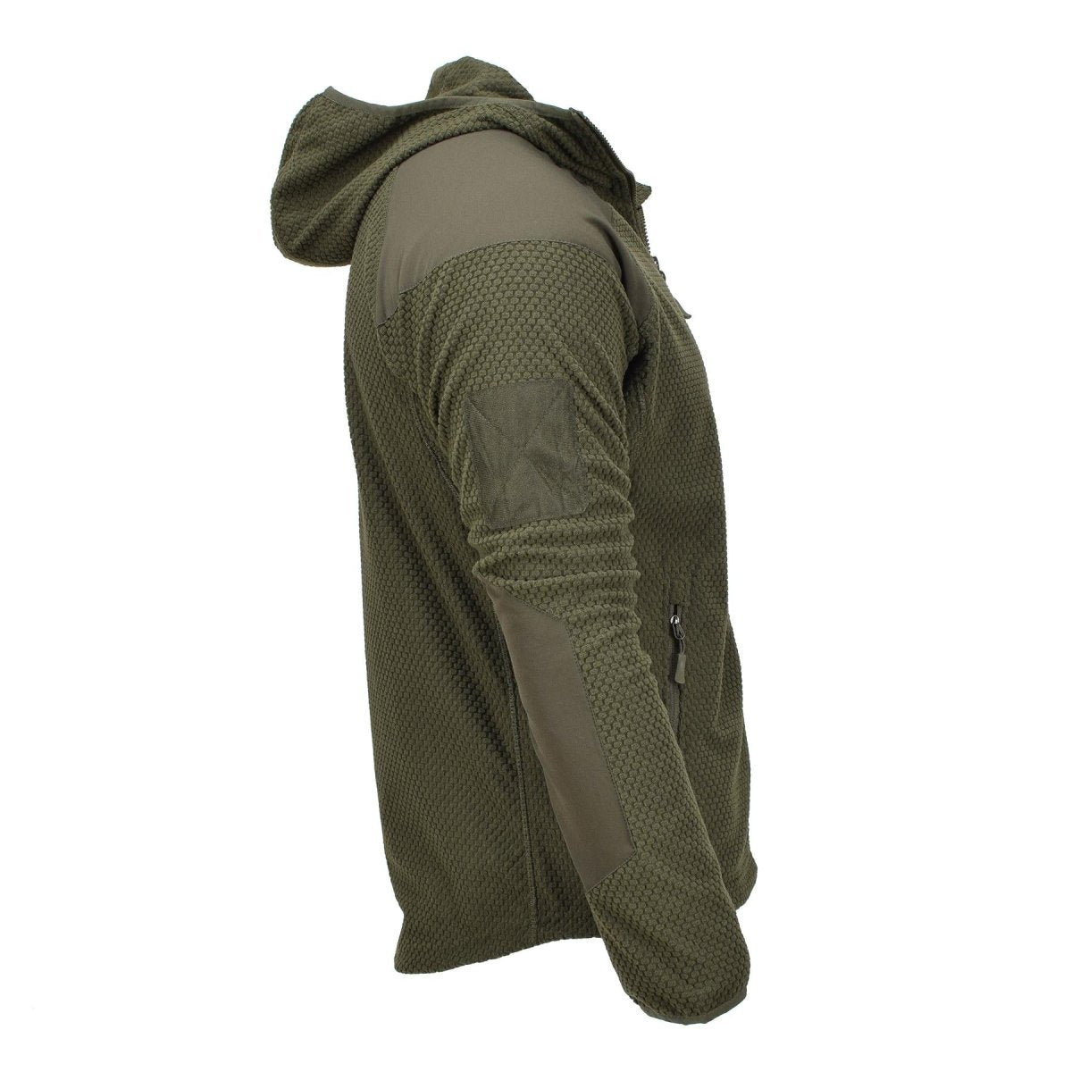 Veste thermique polaire style militaire de marque Blochl à capuche renforcée olive NEUF