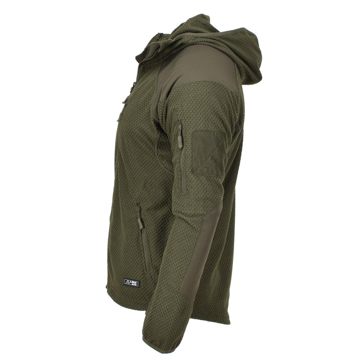 Veste thermique polaire style militaire de marque Blochl à capuche renforcée olive NEUF