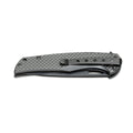 Couteau de poche pliant BOKER Black Carbon 440A manche en fibre de carbone acier inoxydable