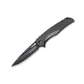 Couteau de poche pliant BOKER Black Carbon 440A manche en fibre de carbone acier inoxydable