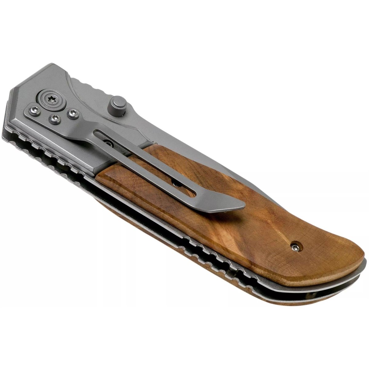 Couteau de poche pliant Boker Brand Forest Ranger manche en bois acier 7Cr17MoV
