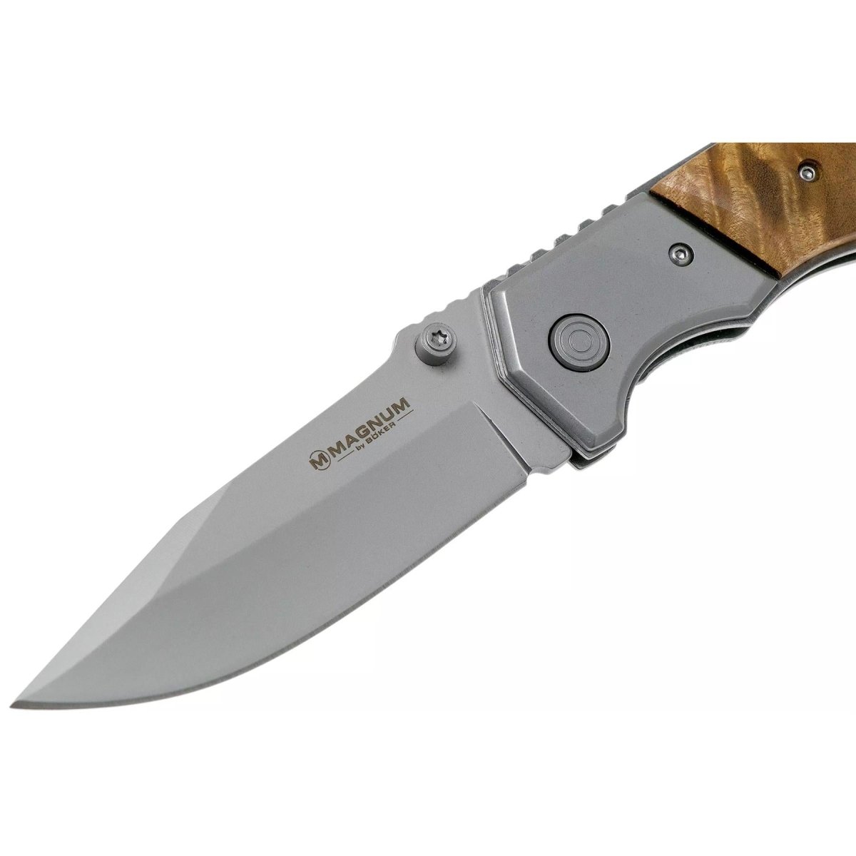 Couteau de poche pliant Boker Brand Forest Ranger manche en bois acier 7Cr17MoV