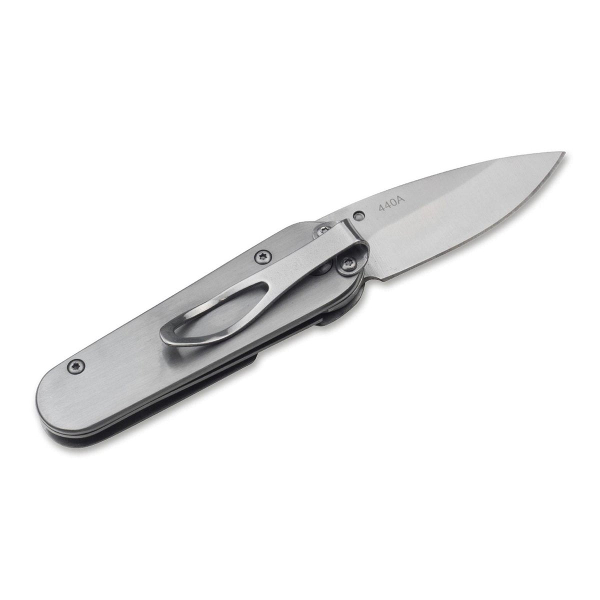 Couteau de poche de marque BOKER Maître Artisan pliant acier inoxydable non revêtu 440A