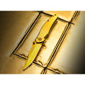 Couteau de poche pliant doigt Boker Gold en acier inoxydable anodisé 440A linerlock