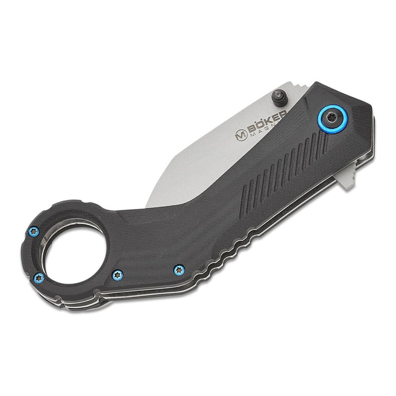 Boker Magnum Velcon tactical pocket knife Hawkbill 440C Steel blade G10 Handle - GoMilitar