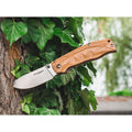 BOKER Pakka Hunter couteau de poche liner lock manche en bois en acier 440B non revêtu