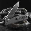 Couteau de poche pliant Boker Plus Atlas SW lame 12C27 manche en acier inoxydable