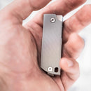 Couteau de poche pliant Boker Plus BabyX lame D2 manche acier inoxydable gris