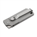 Couteau de poche pliant Boker Plus BabyX lame D2 manche acier inoxydable gris