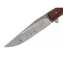 Boker Plus Urban Trapper Pocket Knife Damascus Blade Cocobolo Wood Handle - GoMilitar