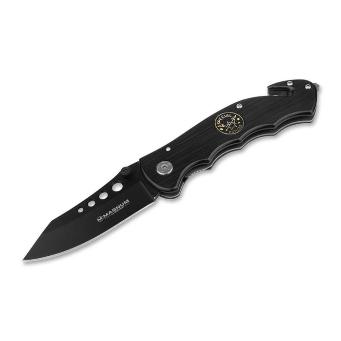 Couteau de poche pliant BOKER Special Forces Tanto 440A acier manche aluminium noir - GoMilitar