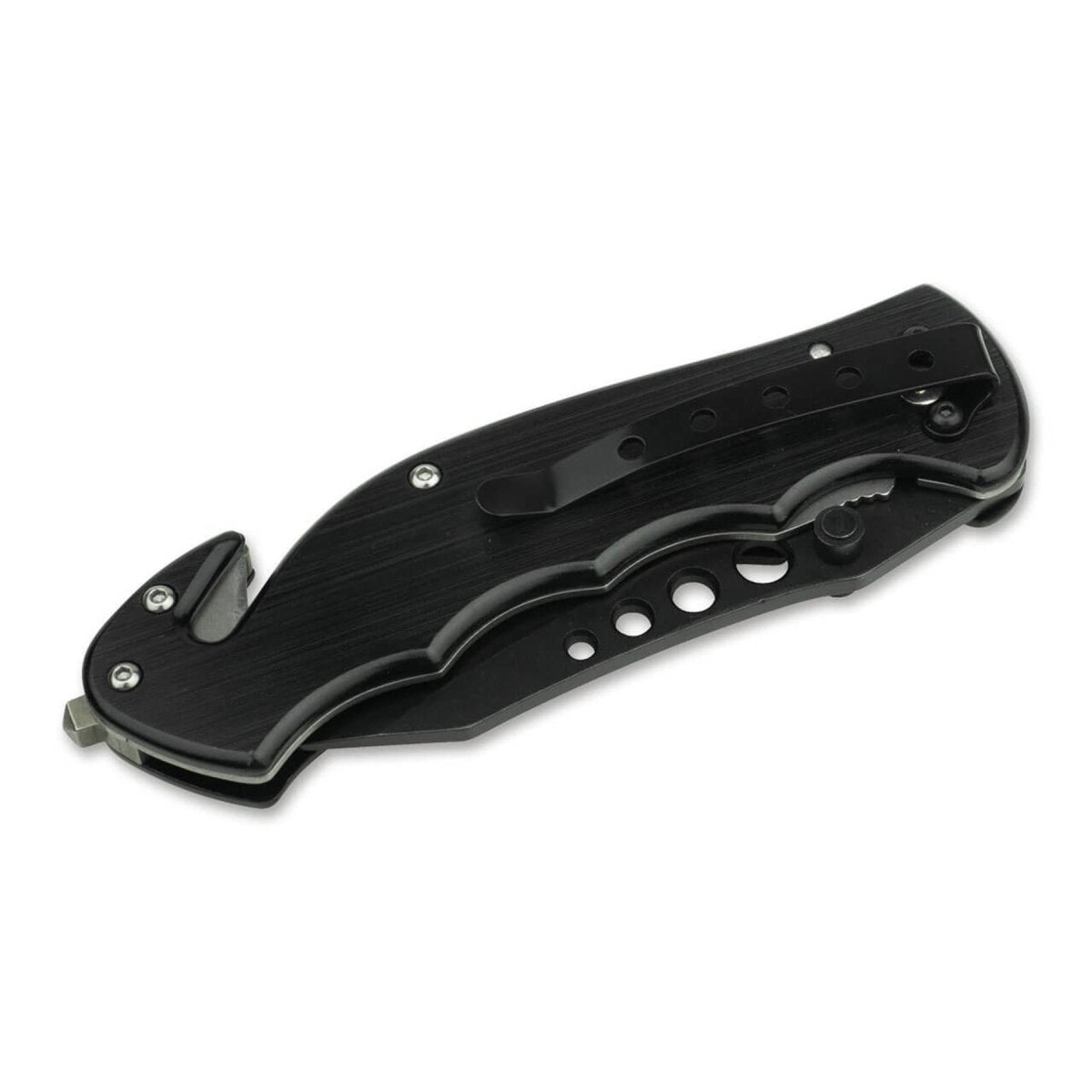 Couteau de poche pliant BOKER Special Forces Tanto 440A acier manche aluminium noir