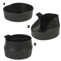 Kit de camping de marque suédoise Wildo Camp A Box, vert olive, assiettes, tasses, fourchettes, pour l'extérieur
