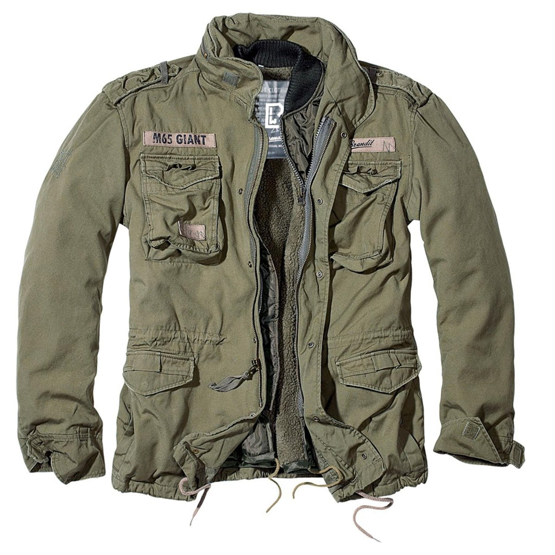 Veste Brandit Classic M65 Giant style militaire vintage doublure amovible olive