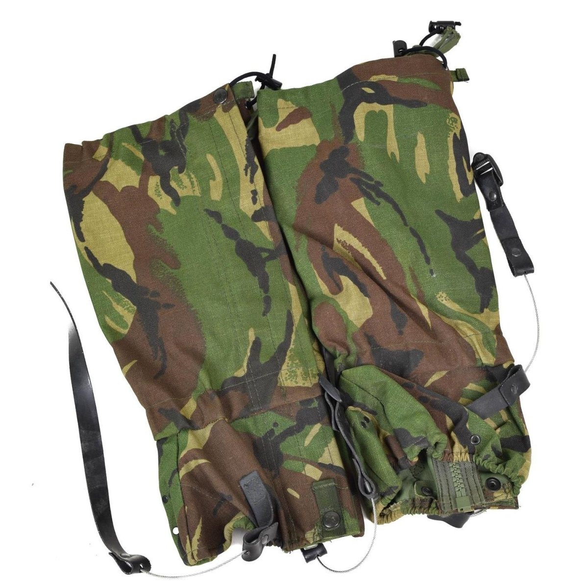 Guêtres de l'armée britannique avec corde en acier durable DPM Woodland NEW